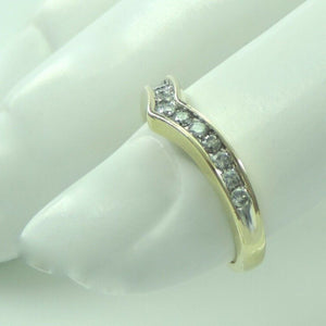 Damenring 375er 9 Karat Gold mit Diamanten ca. 0.25 ct - 47 15,0 mm Ø *