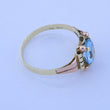 Laden Sie das Bild in den Galerie-Viewer, Vintage Damenring mit Topas / 585er - 14 Karat Rotgold / Gr- 61 19,4 mm Ø *
