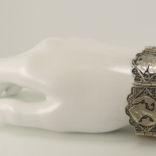 Antik Art Deco Armband Silber 835er filigran floral