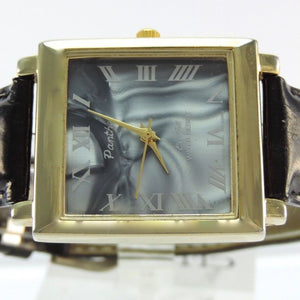 Panther Crystal Damen Armbanduhr Quartz vergoldet