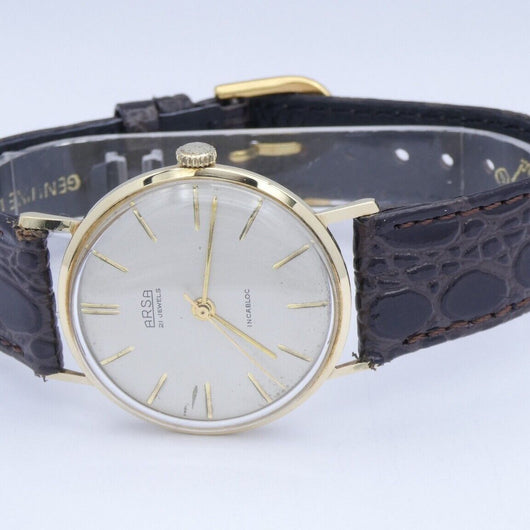 Arsa 21 Vintage Jewels Incablock 585er Gold 14 K Herrenuhr Handaufzug