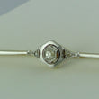 Laden Sie das Bild in den Galerie-Viewer, Antike Anstecknadel - mit „ Diamanten“ca 0.35 ct. / 585er - 14 Karat Gelbgold
