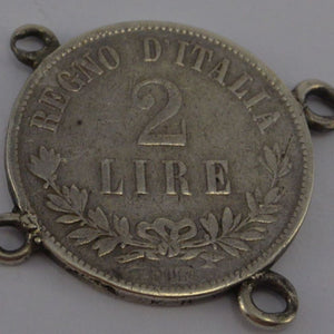 2 Lire 1863 Münze / Vittorio Emanuele II
