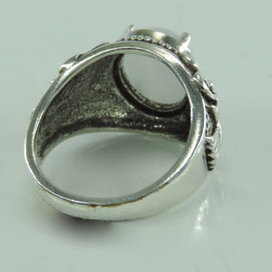 Vintage Damenring mit Mondstein / 925er Silber/ 60 19,1 mm Ø
