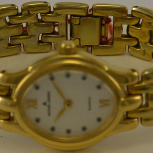 JACQUES LEMANS Damenuhr / Quarz / 10 Mic Gold Plated