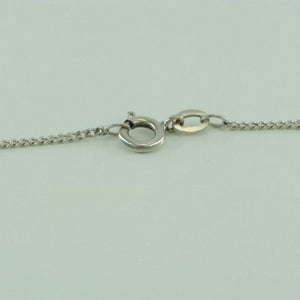 Vintage Damen Halskette 835er Silber & Anhänger mit Saphir