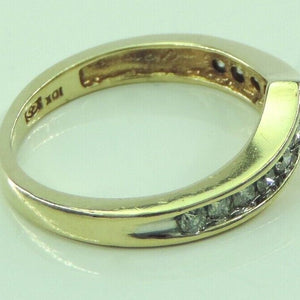 Damenring 375er 9 Karat Gold mit Diamanten ca. 0.25 ct - 47 15,0 mm Ø *