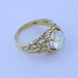 Laden Sie das Bild in den Galerie-Viewer, Vintage Damenring mit Zirkonia 5858er - 14 Karat Gelbgold / Gr- 55 17,5 mm Ø *
