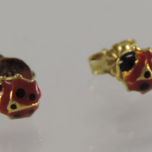 Vintage Kinder Ohrstecker Mai Käfer 375er - 9 Karat Gelbgold