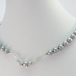 Laden Sie das Bild in den Galerie-Viewer, Süßwasserperlencollier 925er silber mit Zirkonia
