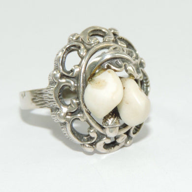 Vintage Trachten Ring 835er Silber 58 18,5 mm Ø