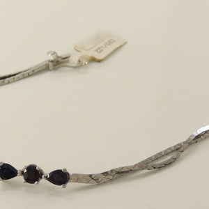 Silberarmband mit Turmalin / 835er Silber