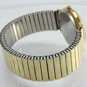 King Herren Armbanduhr Quartz vergoldet
