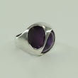 Laden Sie das Bild in den Galerie-Viewer, Vintage Damenring 925er Silber mit Amethyst 54 17,2 mm Ø
