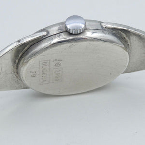Vintage Dugena 800er Silber Handaufzug Damen Uhr