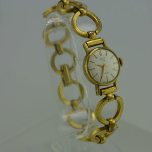 DuBois 1785 17 Rubis - Damenarmbanduhr - vergoldet- ca. 18,5 cm