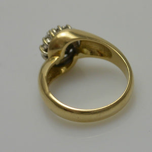 Vintage Damenring mit Brillanten ca. 0.40 ct /585er 14 K Gold 54 17,2 mm Ø *