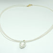 Laden Sie das Bild in den Galerie-Viewer, Damenperlen Kette / Gold-Verschluss 585er 14 Karat / ca. 42,5 cm Wie Neu
