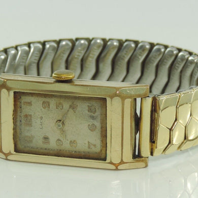 Vintage Laco Damen Armbanduhr Handaufzug Walz-Gold Double 20 Mikrons