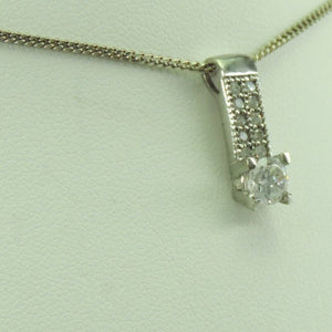 Damen Kette 925er Silber mit Zirkonia Anhänger
