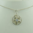Laden Sie das Bild in den Galerie-Viewer, Vintage Damen 925er Silber Kette &amp; 830er Silber Anhänger mit Zirkonia
