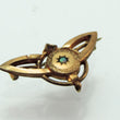 Laden Sie das Bild in den Galerie-Viewer, Antike Brosche mit Rubin &amp; Opal triblette / Biedermeier Schmuck
