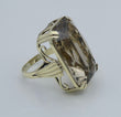 Laden Sie das Bild in den Galerie-Viewer, Vintage Damen Ring mit Rauchquarz 585er - 14 K Gold  Gr. 55 (17,5 mm Ø)

