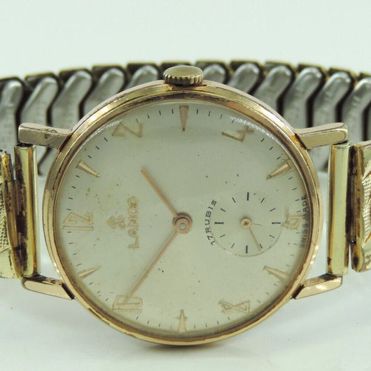 Lanco 17 Rubis Swiss Made Herrenarmbanduhr - Handaufzug Antimagnetic Vintage