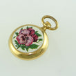 Laden Sie das Bild in den Galerie-Viewer, ROYAL Damen-Taschenuhr m Rosen-Motiv auf Rückseite / Handaufzug
