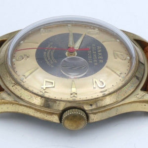 Vintage Anker Kalender 21 Rubis Herrenuhr Handaufzug Swiss Made
