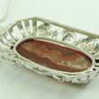 Laden Sie das Bild in den Galerie-Viewer, Vintage Damen 835er Silber Kette mit Achat Anhänger
