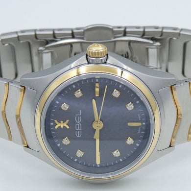 Ebel Classic Wave Lady Damenuhr Stahl&Gold 750er 18 K Mit Diamanten Ref: 1216283