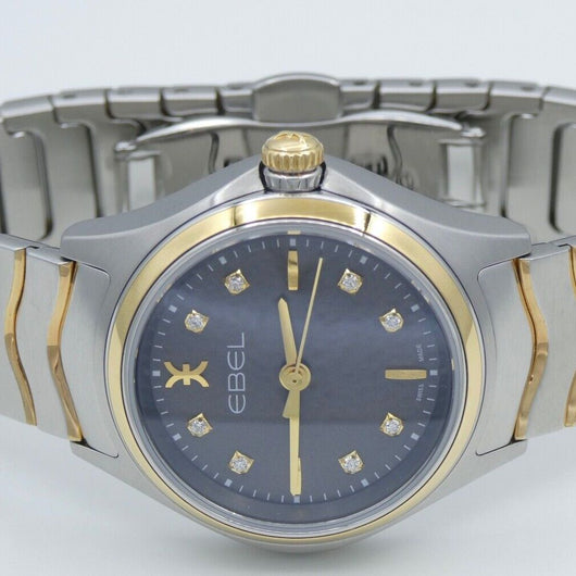 Ebel Classic Wave Lady Damenuhr Stahl&Gold 750er 18 K Mit Diamanten Ref: 1216283