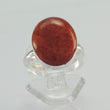 Laden Sie das Bild in den Galerie-Viewer, Ring mit Koralle, 925er Silber - Grösse 57 18,1 mm Ø
