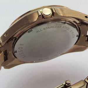 Fossil Damenuhr mit Strasssteine Quarz / Ref-ES-2811251108