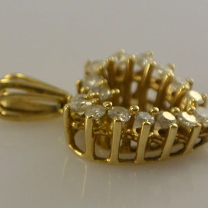 Vintage Anhänger mit ca. 0.80 ct Brillanten / 585er 14 Karat Gold / ohne Kette