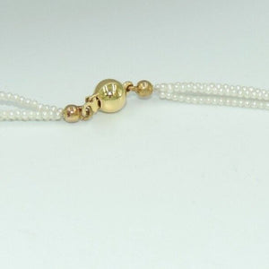 Damenperlen Kette / Gold-Verschluss 585er 14 Karat / ca. 42,5 cm Wie Neu