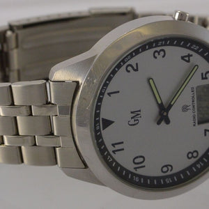 GM Herren Armbanduhr Funk Funkuhr Herrenuhr