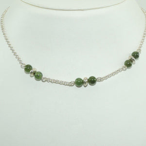 Vintage Damen 835er Silber Collier mit Achat