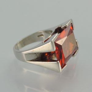 Damenring mit Farbstein / 925er Silber 54 17,2 mm Ø