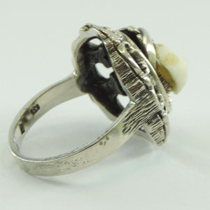 Vintage Trachten Ring 835er Silber 58 18,5 mm Ø