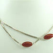 Laden Sie das Bild in den Galerie-Viewer, Vintage Damen 835er Silber Kette mit Achat
