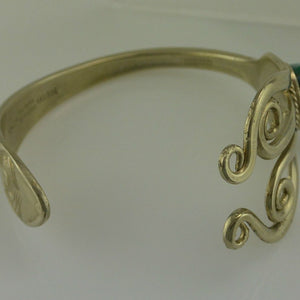 ausgefallener Designer-Armreif mit Azurit-Malachit / ca. 20,0 cm / Unisex