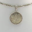 Laden Sie das Bild in den Galerie-Viewer, Vintage Kette mit Münzanhänger Sanctus Willibaldus 1979 Silber

