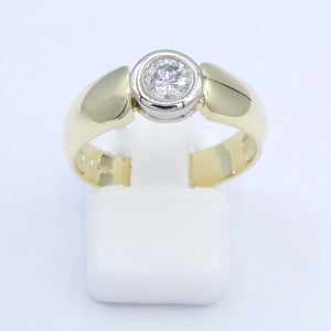 Damenring 585er 14 Karat mit Diamant ca. 0.25 ct. / 57 18,1 mm Ø