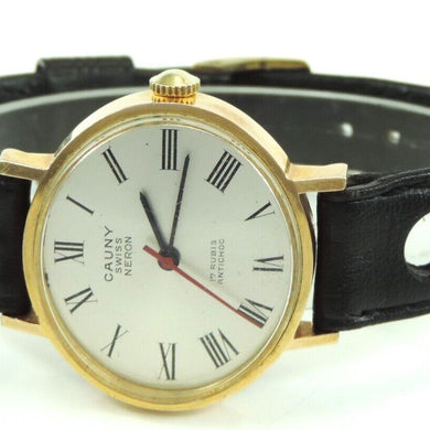 Cauny Swiss Neron 17 Rubis -Vintage - Handaufzug - Herrenuhr
