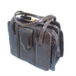 Laden Sie das Bild in den Galerie-Viewer, Vintage Design Schlangenleder Braun Damen Handtasche mit Handspiegel
