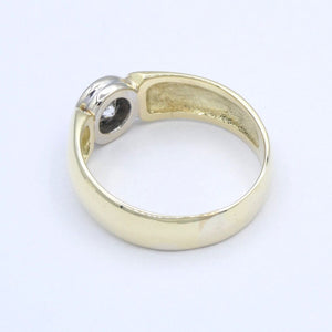 Damenring 585er 14 Karat mit Diamant ca. 0.25 ct. / 57 18,1 mm Ø