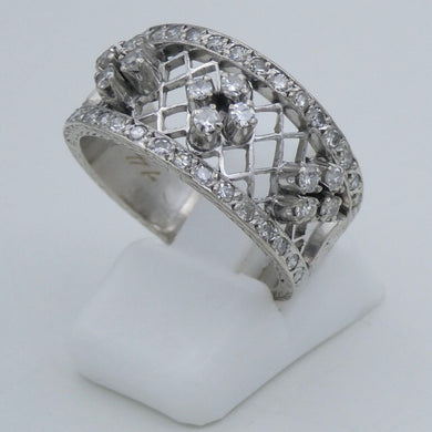 Damenring 585er 14 Karat mit Diamant ca. 0.50 ct. / 56 17,8 mm Ø