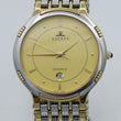 Laden Sie das Bild in den Galerie-Viewer, Escape Herrn Uhr Stahl &amp; Gold 24K 10Mic Gold Plated Swiss Quarz
